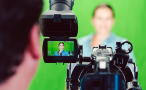 A cutting-edge Chroma Studio featuring advanced green screen technology and professional lighting, perfect for unleashing creativity in photography, filmmaking, and content creation.